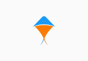 bibifunterminal.com logo showing a flying kite in a bright sky